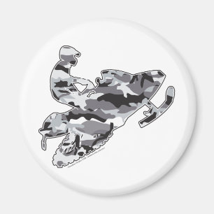 Imã Cinza Camo traçado em cópia negra