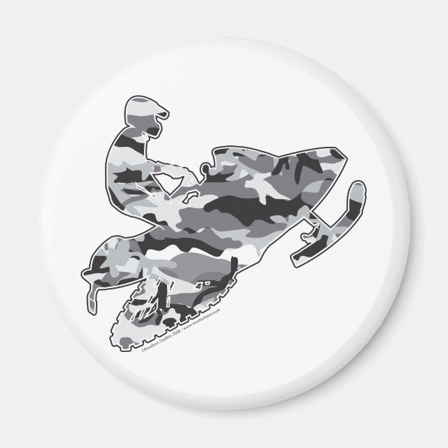 Imã Cinza Camo traçado em cópia negra (Frente)