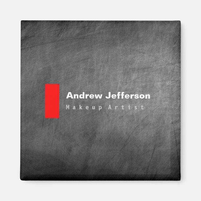 Imã Cinza Chalkboard Red (Frente)