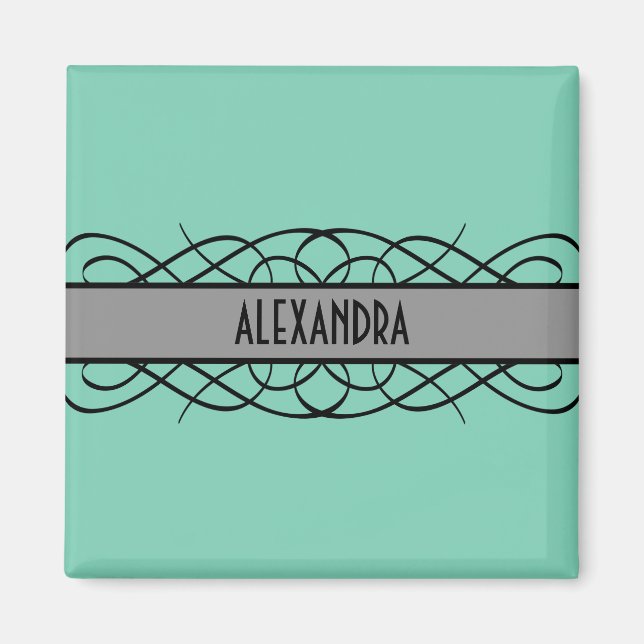 Imã Cinza Deco Flourar Magnet (Frente)