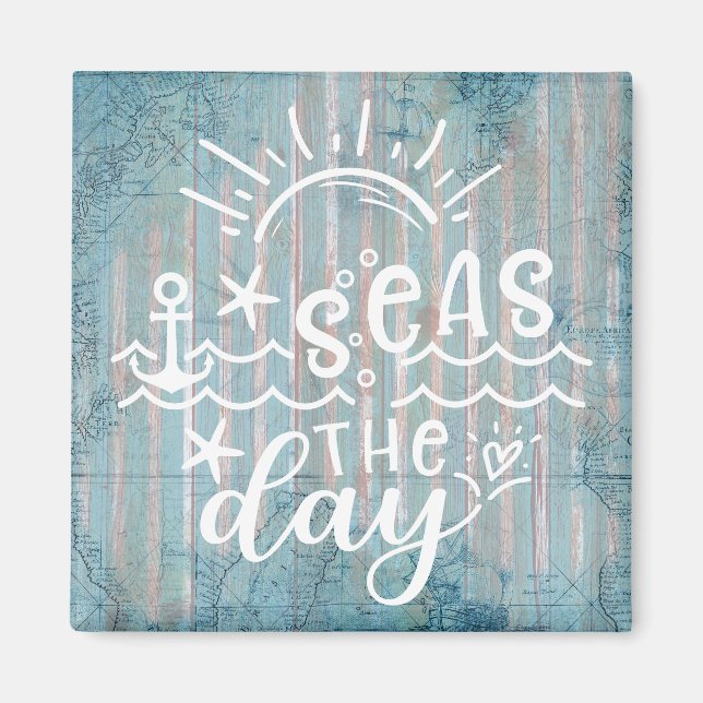 Imã Cinza do Mar Azul no Cruzeiro do Dia (Frente)