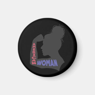 Imã Cinza escura da mulher americana