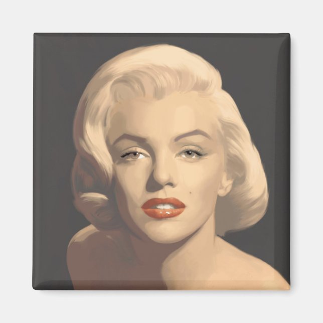 Imã Cinza gráfica Marilyn (Frente)