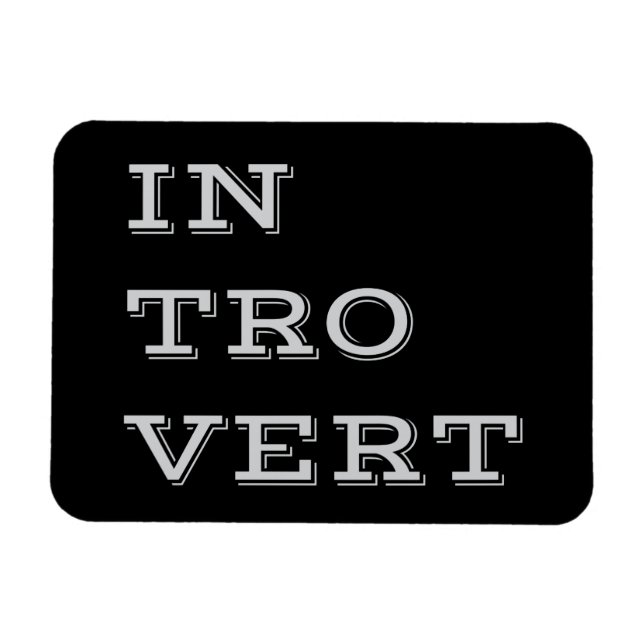 Ímã Cinza Introduvert Flexi Magnet (Horizontal)