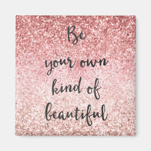 Imã Cinza Rosa Girly Glitzy Glam Glitzy Belo