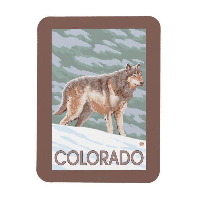 Ímã Cinza Wolf WaitColorado (Vertical)