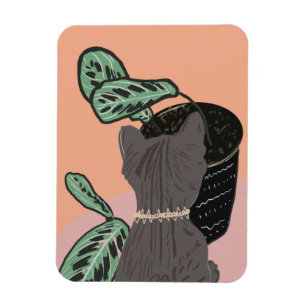 Ímã Cinzas De Gato De Tabuleiro Obrigado