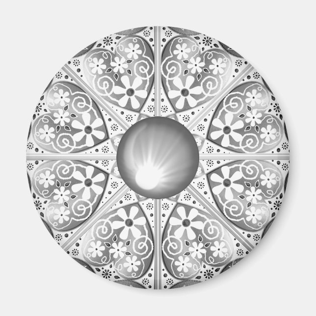 Imã Cinzas de rendas cerâmicas (Frente)