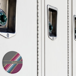 Imã Cinzas inspiradas e tiras roxas retrorreflectoras 