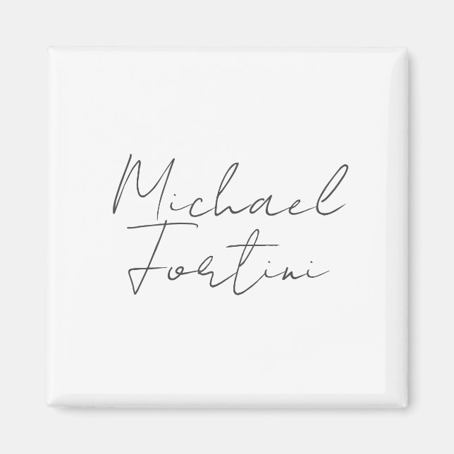 Imã Cinzas modernas minimalistas profissionais (Frente)