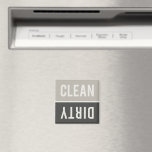 Imã Cinzas sujas e máquinas de lavar louça pretas<br><div class="desc">Cinzas maleáveis SW Neutrais,  ímanes de ferro puro,  puro branco,  limpador e sujo de louça. Apenas reverta ou sacudir o ímã para limpar ou sujar na frente da máquina de lavar louça para informar sua família sobre o dentro de pratos. Simples design moderno.</div>