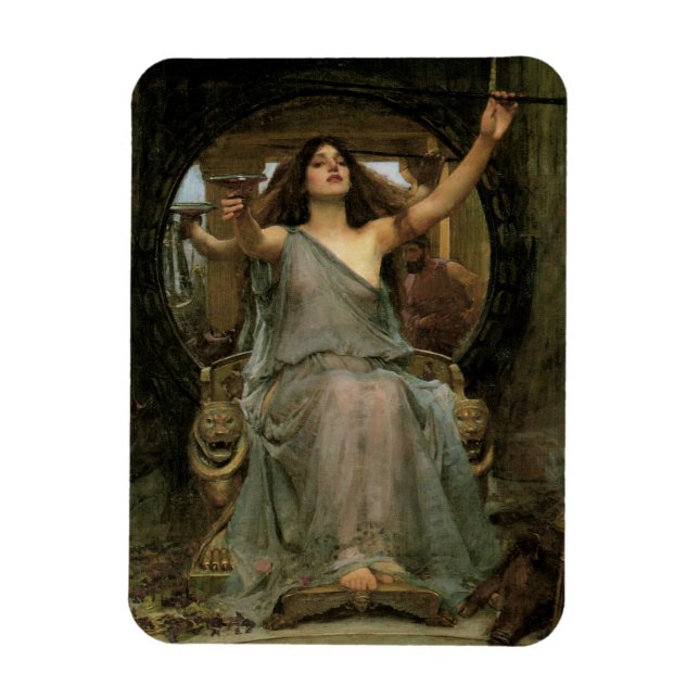 Ímã Circe Offering the Cup to Ulysses by JW Waterhouse (Vertical)