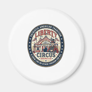 Imã Circo Patriótico Liberty Patriótico Mestre de Reta