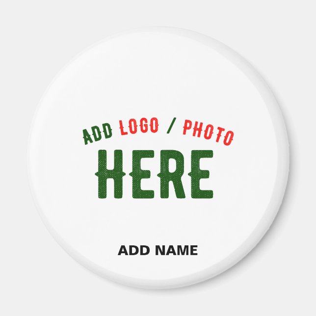 Imã CIRCULAR BRANCO PERSONALIZÁVEL MODERNO na moda (Frente)