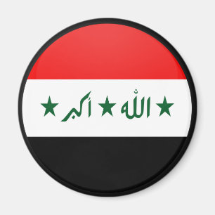 Imã Círculo da bandeira da qualidade de Iraque