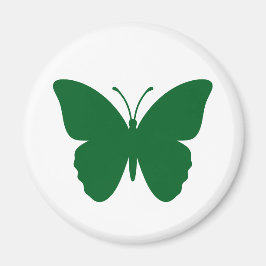 Imã Círculo de Borboleta Verde em Forma