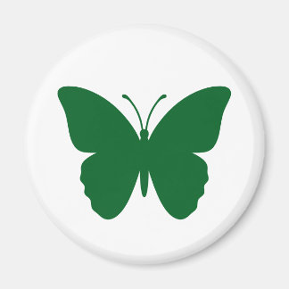 Imã Círculo de Borboleta Verde em Forma