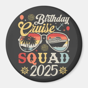 Imã Círculo de Correspondência Familiar Birthday Cruis