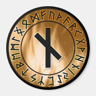 Imã Círculo de duna da chama laranja [10]. Nauthiz] Ma
