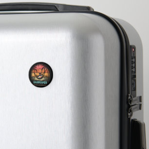 Imã Círculo de Escape Tropical de Gato Legal e Sonhado