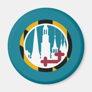 Imã Círculo de Espires Clusterizadas do Maryland Flag