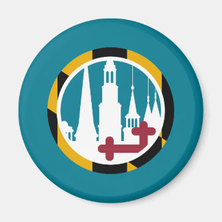 Imã Círculo de Espires Clusterizadas do Maryland Flag