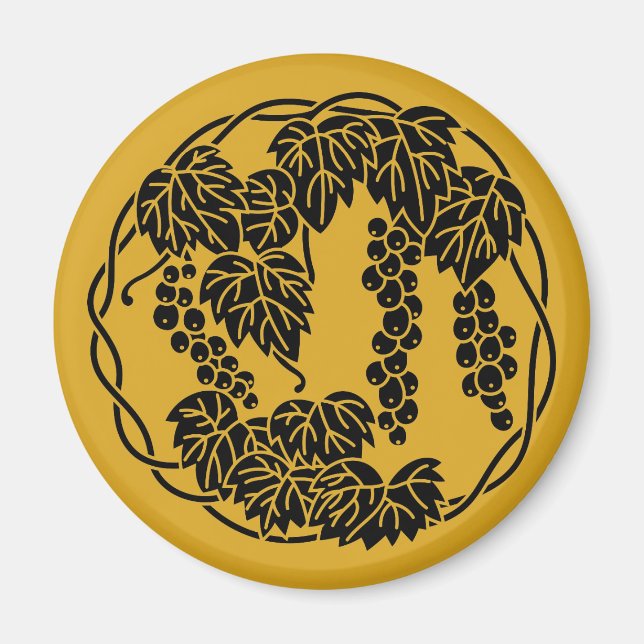 Imã Círculo de uvas (Frente)