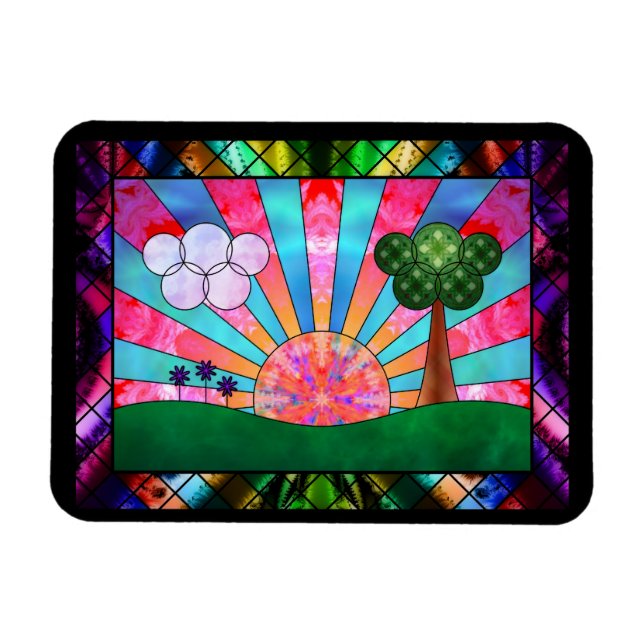 Ímã Círculo do Magneto Flexível Sol (Horizontal)