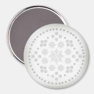 Imã Círculo Floco de Neve