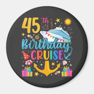 Imã Círculo Fpartidário de Cruise B-Day de 45.o Aniver
