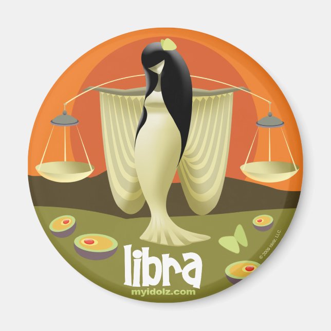 Imã Círculo Libra de Idolz (Frente)