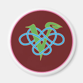 Imã Círculo Polimário Celta Vegan