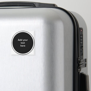 Imã Círculo preto com MODELO de armação em círculo bra