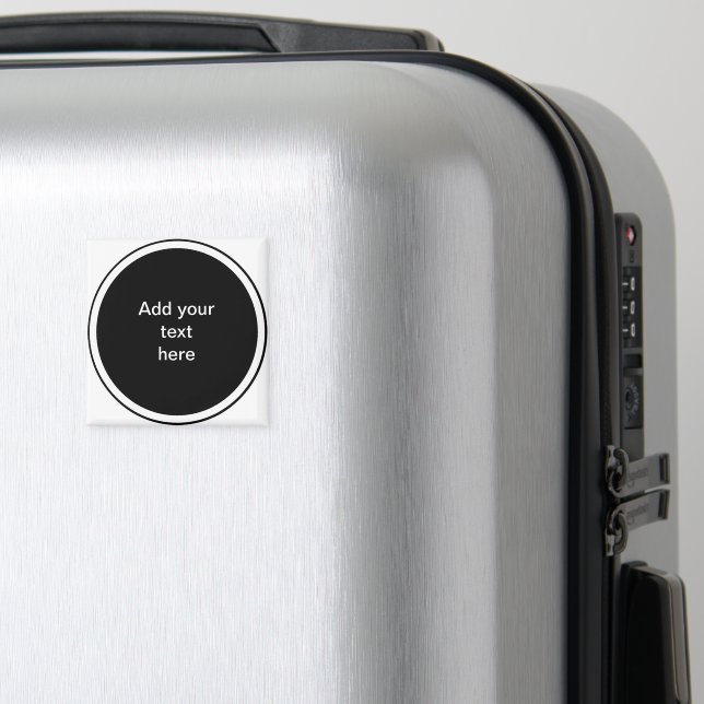 Imã Círculo preto com MODELO de armação em círculo bra (In Situ (Luggage))