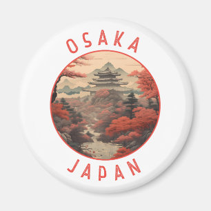 Imã Círculo Retro Distante Osaka Japão