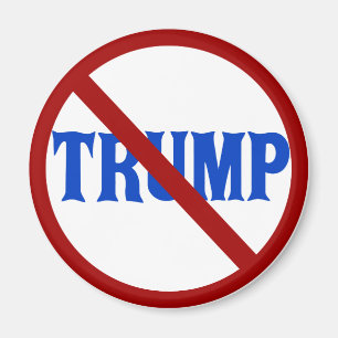 Imã Círculo vermelho do anti trunfo com X