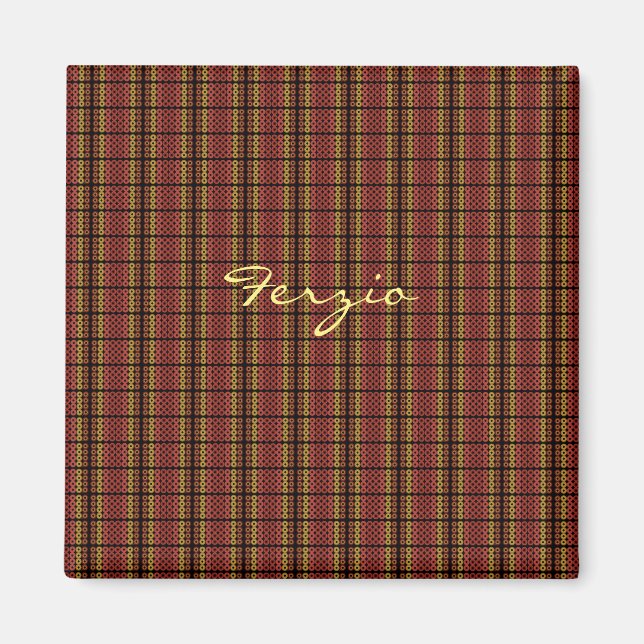 Imã Círculos De Aquecimento Retro (Frente)