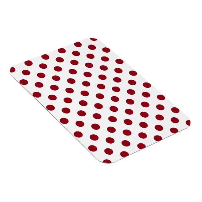 Ímã Círculos de Bolinhas Vermelhas Crimson (Lado Direito)