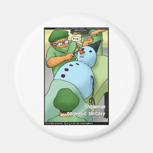 Imã Cirurgia Plástica de Boneco de Neve Camisetas engr