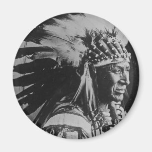 Imã Cisne branca principal do vintage de Lakota Sioux