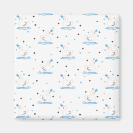 Imã Cisne Encantado lago Swan Fairy Tale Crowan Swan