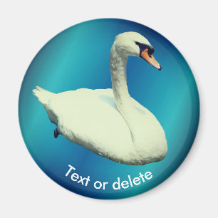 Imã Cisne Real Animal Silvestre Personalizado