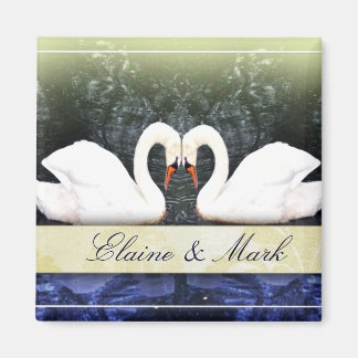 Imã Cisnes Elegantes Apaixonadas