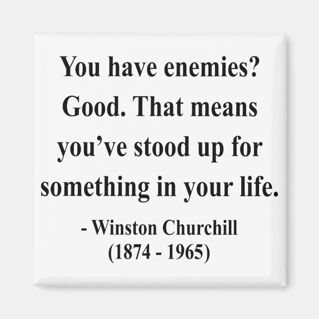 Imã Citação 3a de Winston Churchill (Frente)