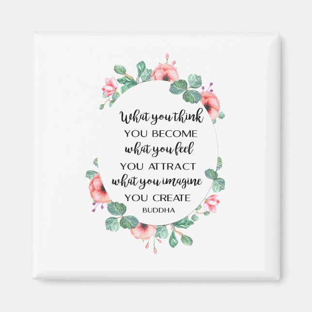 Imã Citação Buda Inspiradora (Frente)