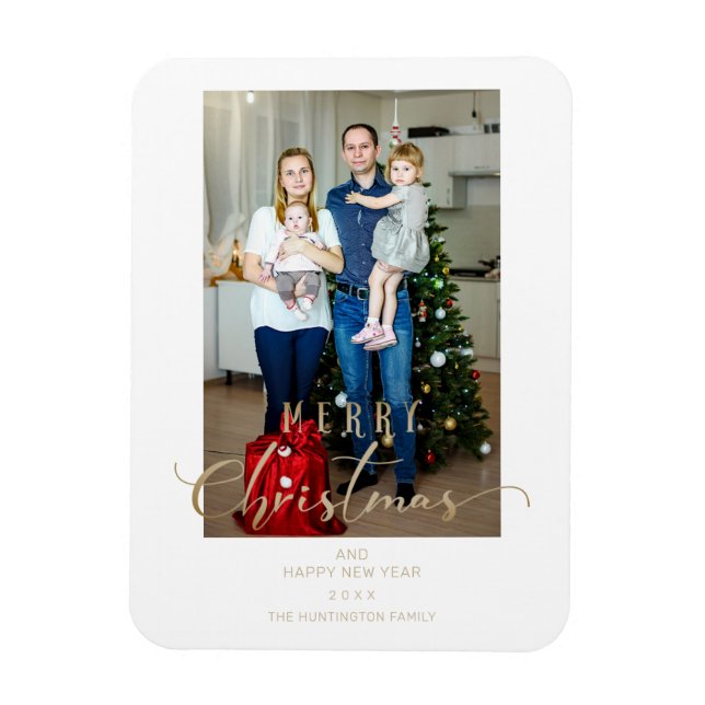Ímã Citação Clássica de Natal com Foto e Letra Caprich (Vertical)