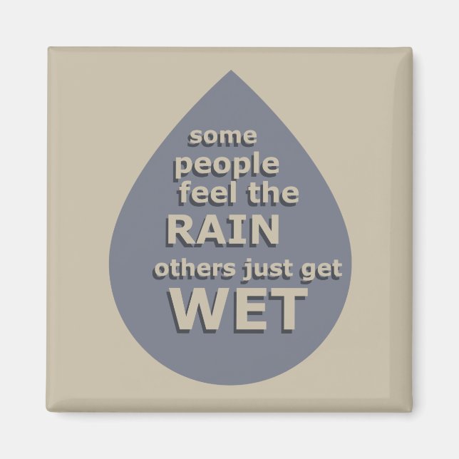 Imã Citação da vida motivacional (Frente)