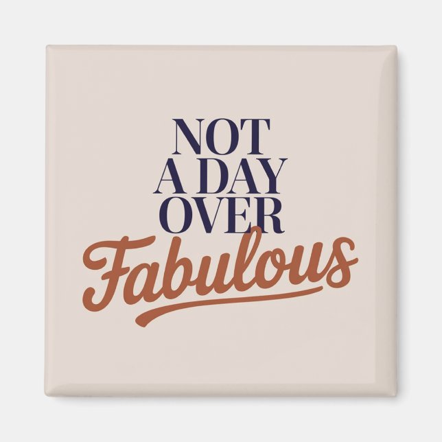 Imã Citação de Aniversário: Presente Nada Mais que Fab (Frente)