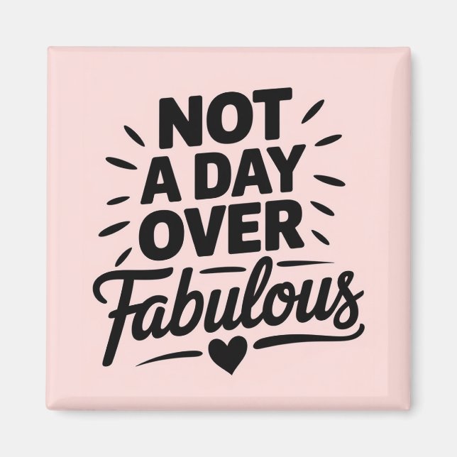 Imã Citação de Aniversário: Presente Nada Mais que Fab (Frente)