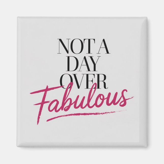 Imã Citação de Aniversário: Presente Não é um Dia Mais (Frente)